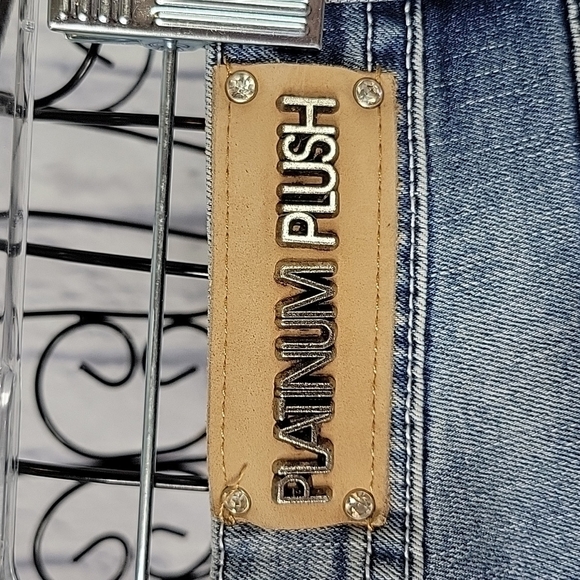 PLATINUM PLUSH MOM LA Gemstone Encrusted Jeans Size 5 - Picture 11 of 13